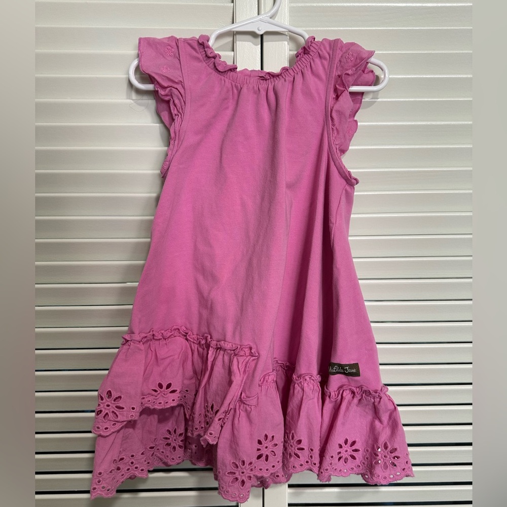 Matilda Jane Enchanted Garden Stella Eyelet and Ruffle Dress